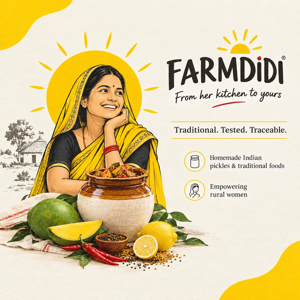 FarmDidi Shopify food brand website built by Techsovo